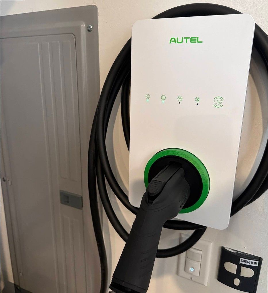 Autel EV charger installation in Los Angeles CA by LED Guys licensed electrician