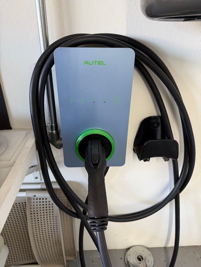 Autel charger installation in Porter Ranch by LED Guys C10 electrician