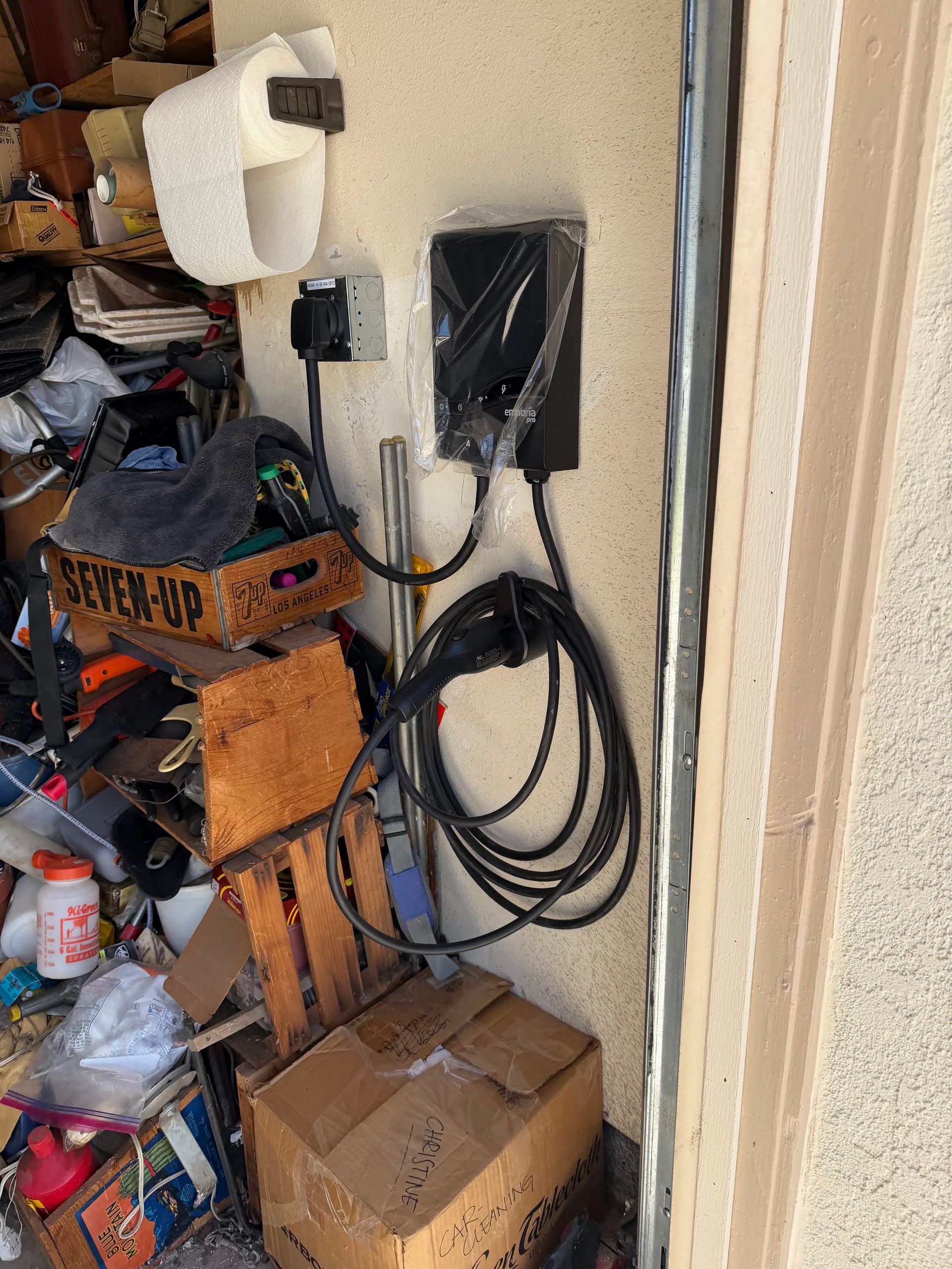 Emporia Level 2 EV charger installation by LED Guys