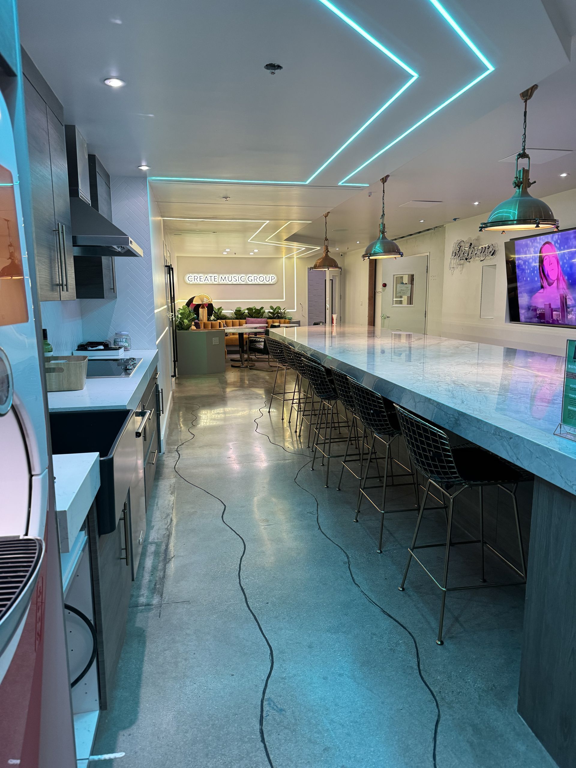 Licensed electrician performing LED lighting installation in Pasadena CA