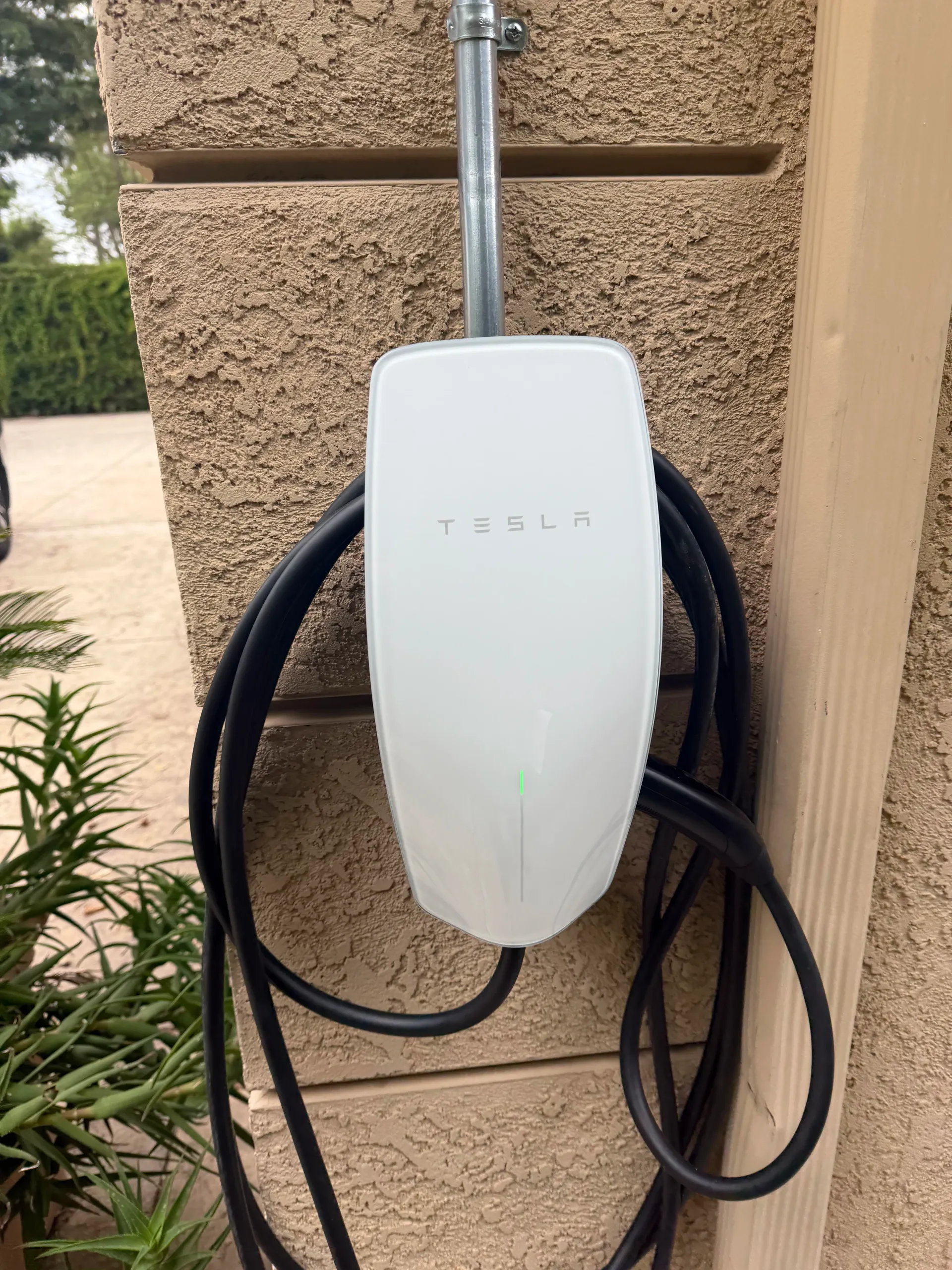 Tesla charger installation in Los Angeles CA by LED Guys