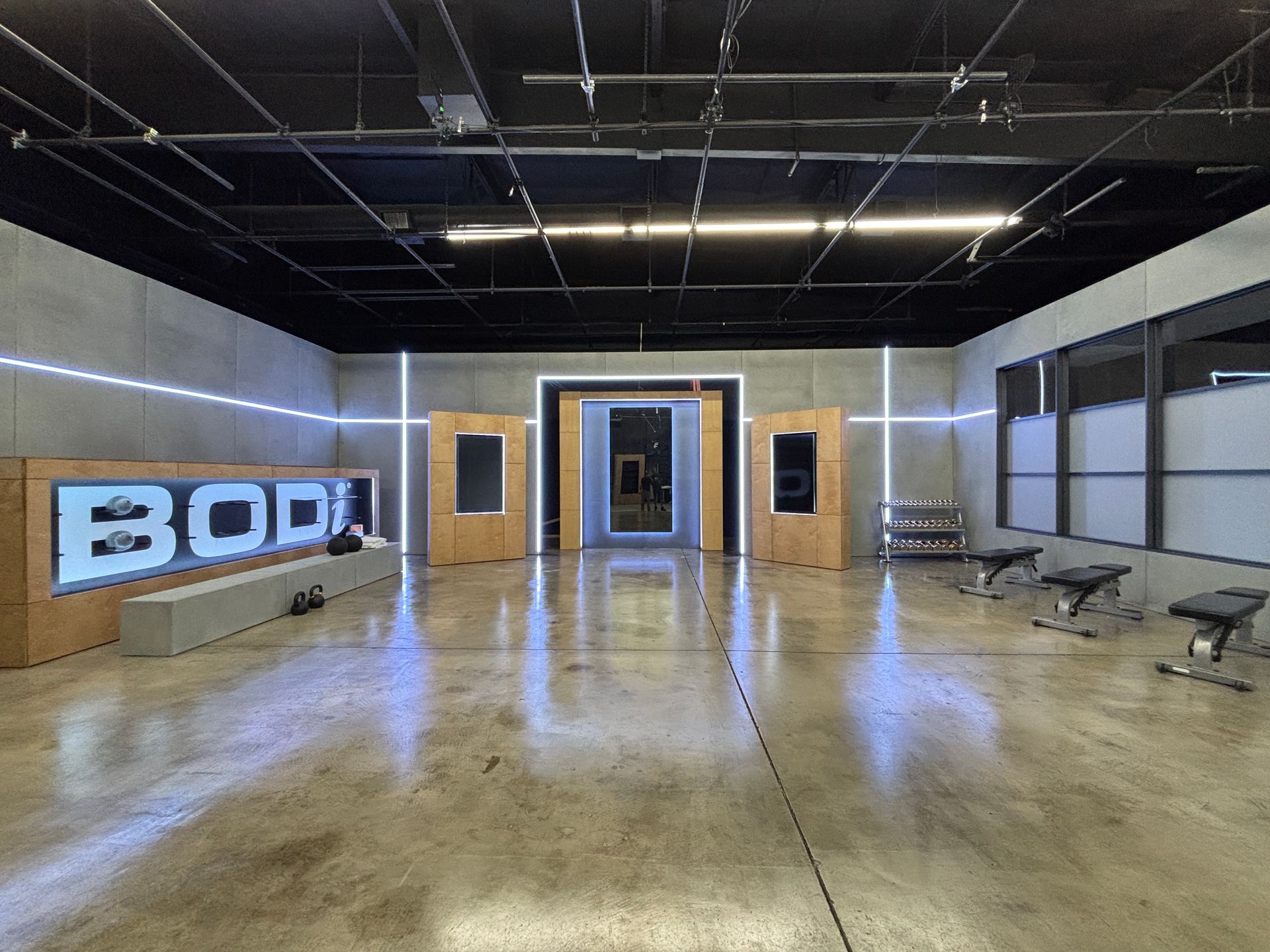Commercial LED retrofit by LED Guys licensed electrician
