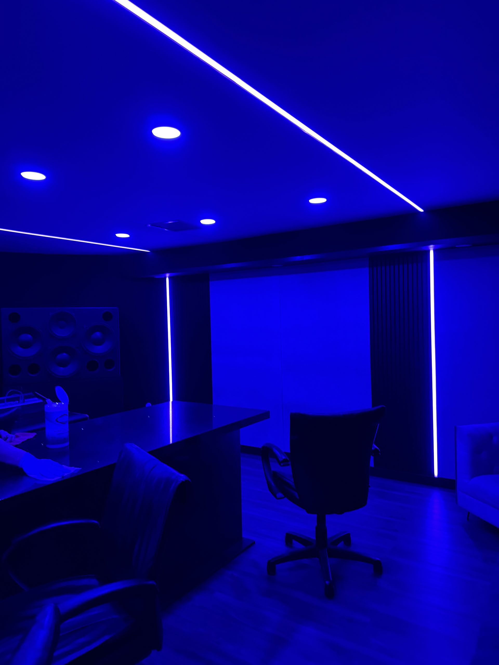 LED Guys technician installing LED lighting in Pacific Palisades